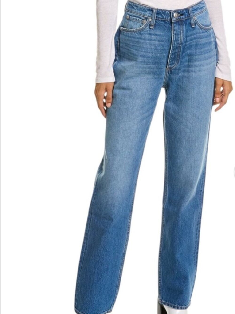NWT - rag & bone Alex Nonstretch High Waist Straight Leg Jeans Size 34